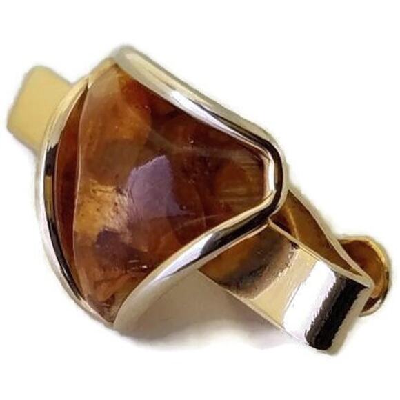 Vintage Gold Tie Clip, Unique Tie Bar for Men - Picture 2 of 10